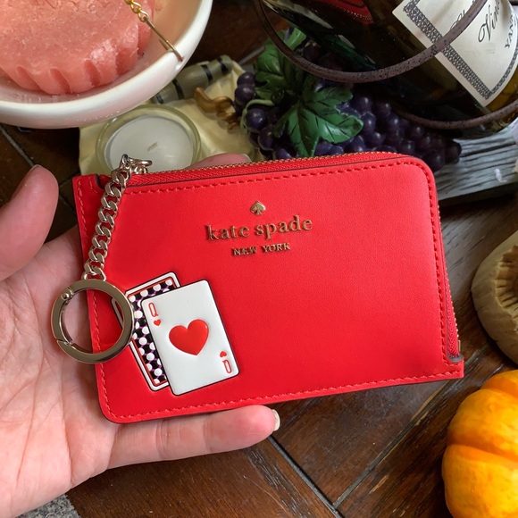 Authentic Kate Spade leather L-zip wallet/keychain - Picture 6 of 10